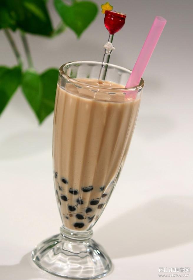 点击查看源网页 正山小种红茶做的台湾珍珠奶茶